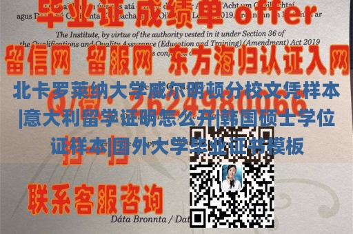 北卡罗莱纳大学威尔明顿分校文凭样本|意大利留学证明怎么开|韩国硕士学位证样本|国外大学毕业证书模板